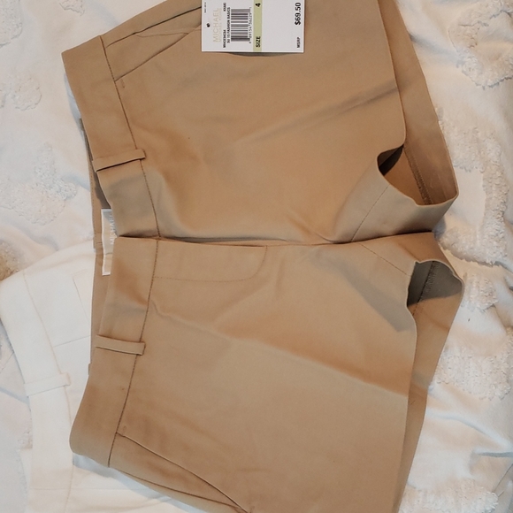 Michael Kors short shorts. Approx. 3 inch inseam. Khaki style - Picture 2 of 5